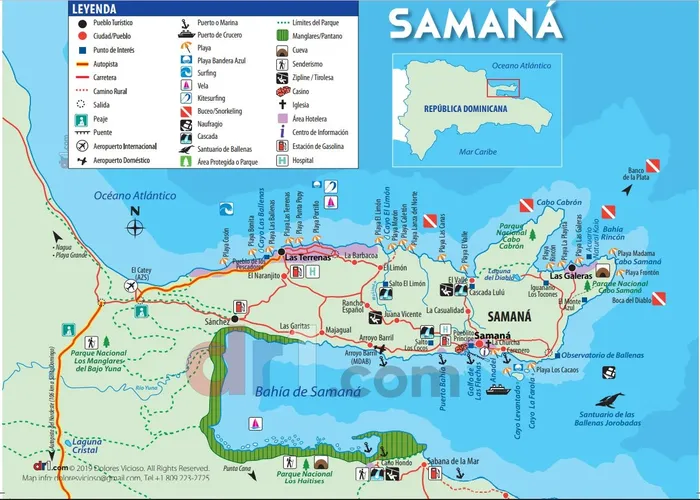 Tourist map Las Galeras